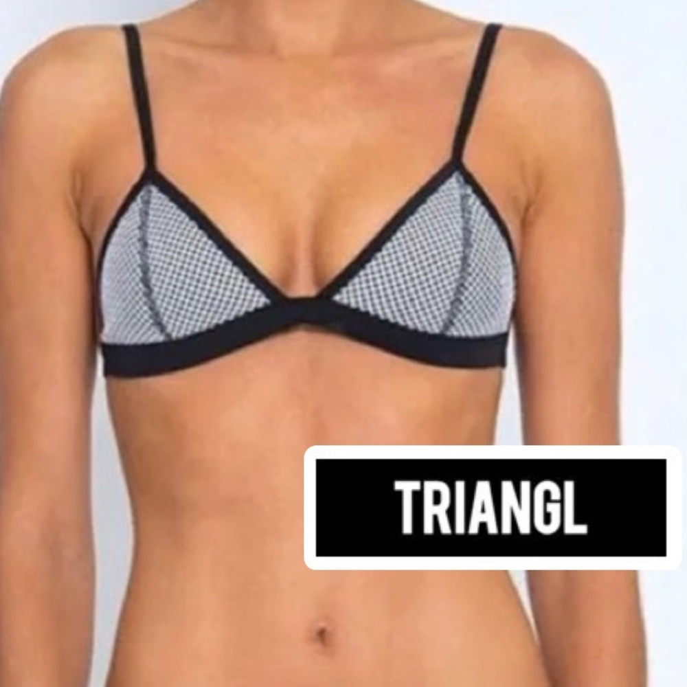 Triangl White Black Penny Wanderlust Mesh
Neoprene Bikini Top